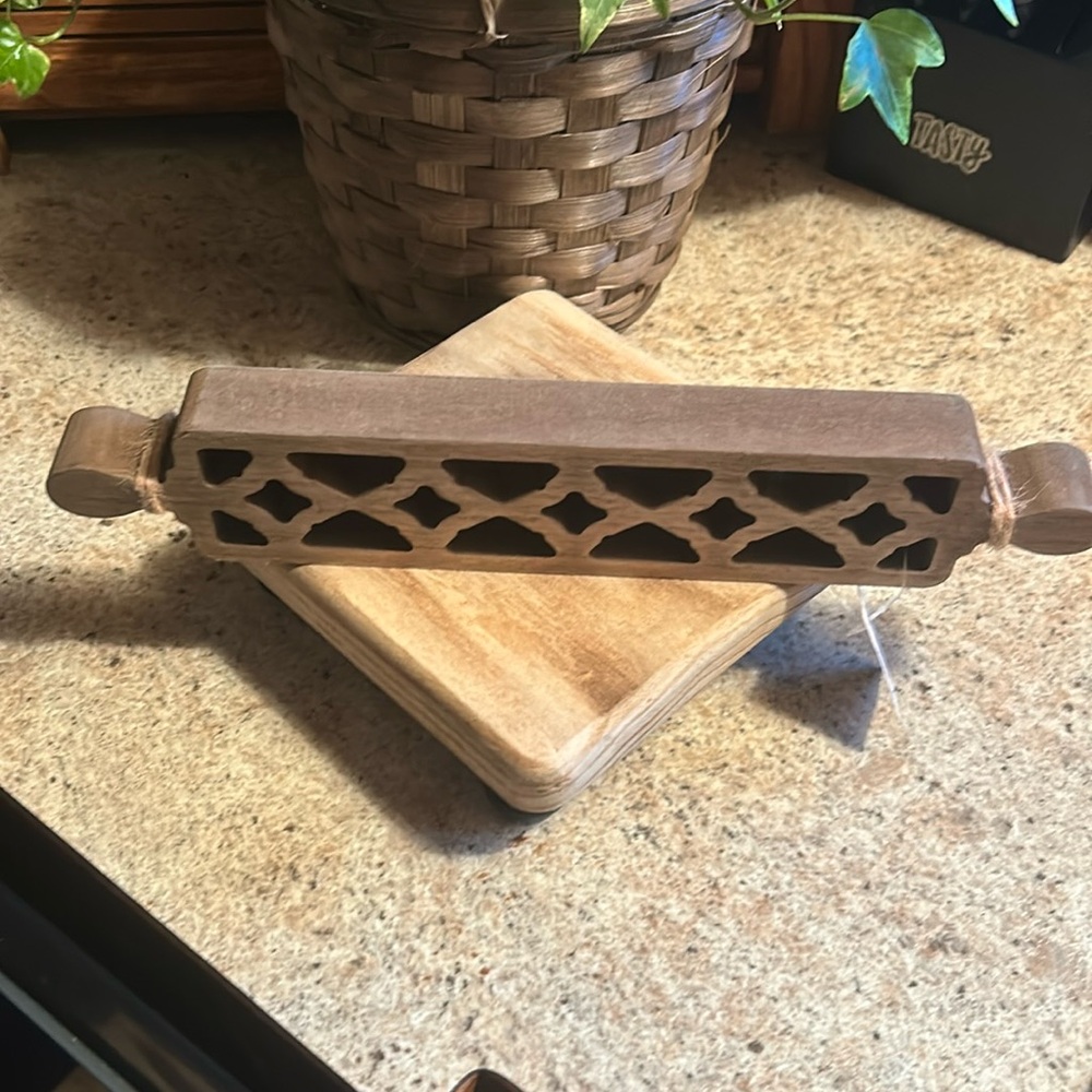 Cutout Rolling Pin Kitchen Decor